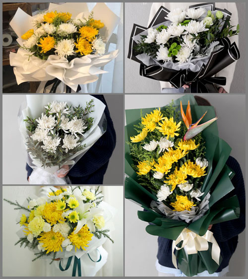 安徽宿州市泗县泗城镇花园井社区白事花束代送